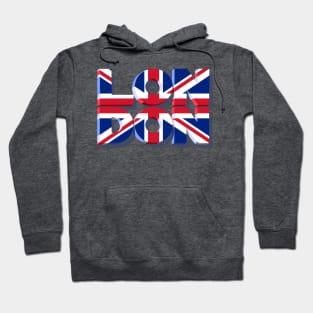 London 3D text Hoodie